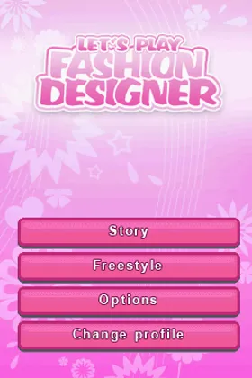 Let's Play Fashion Designer (Europe) (En,Fr,De,Es,It) screen shot title